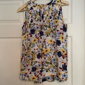 Banana Republic Sleeveless Floral Blouse